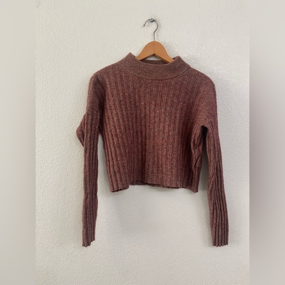 Madewell Sweaters - Madewell Rust Wool Blend Crew Neck Long Sleeve Sweater Sz Medium